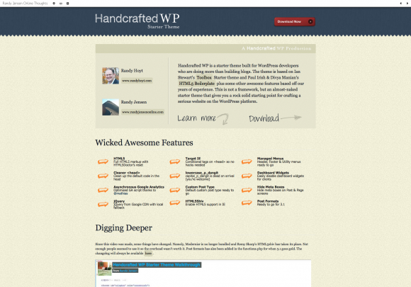 Blank & Bare WordPress HTML5 Frameworks
