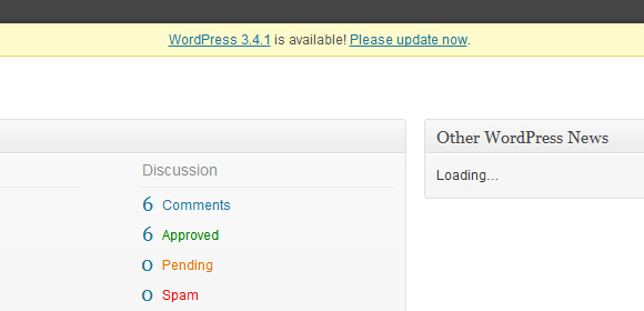 Upgrade to the newest version of WordPress
