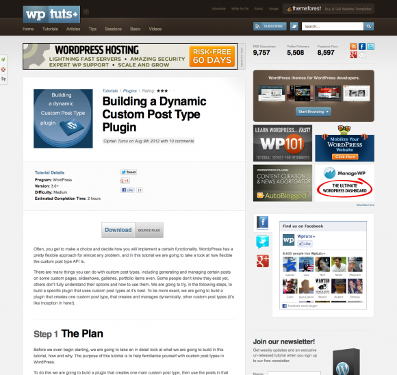 Useful Tutorials For Creating Your First WordPress Plugin