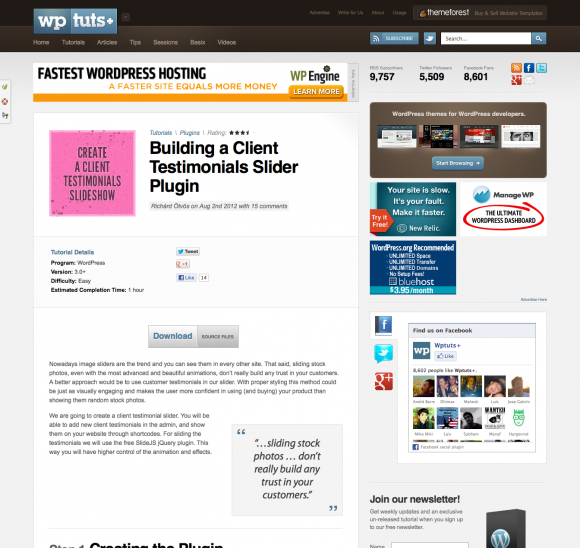 Useful Tutorials For Creating Your First WordPress Plugin