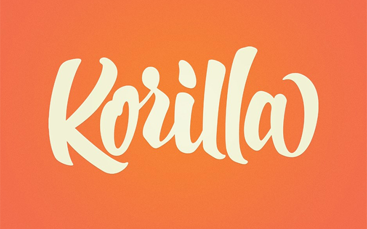 korilla bbq barbecue logo typography