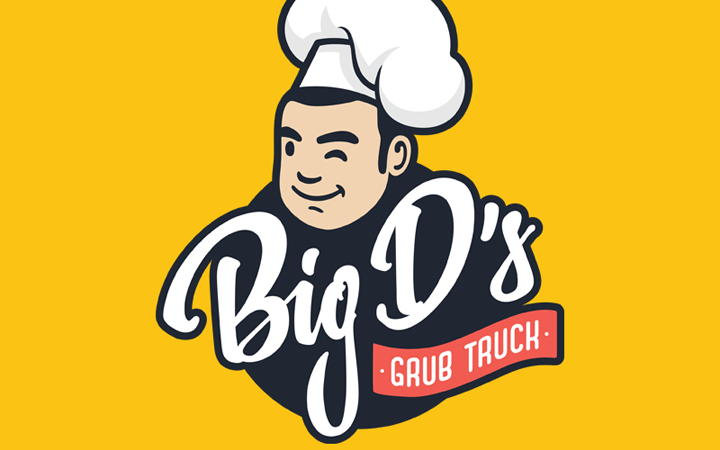 big d chef logo branding design