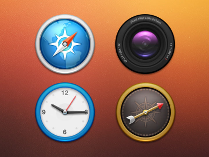 realistic icon redesign circle iconset