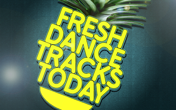 digitla album fresh dance typography pineapple