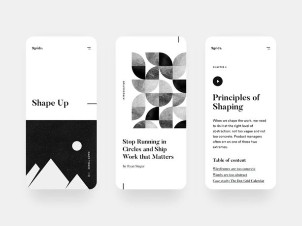 minimalist app design