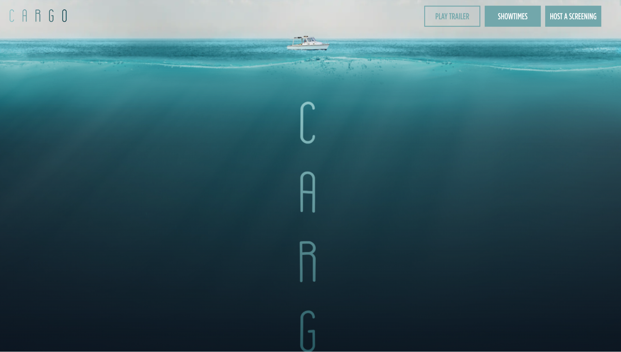 Vertical parallax scrolling of the movie title