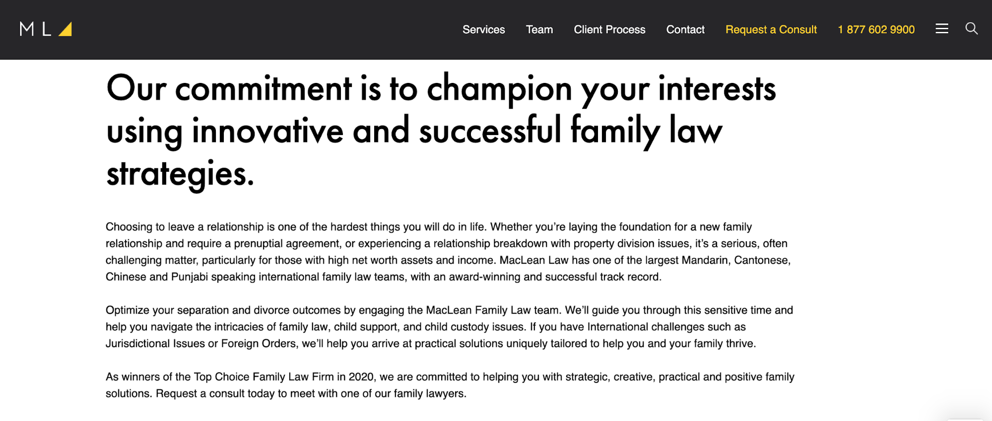 MacLean Law Firm uses emotive content writing