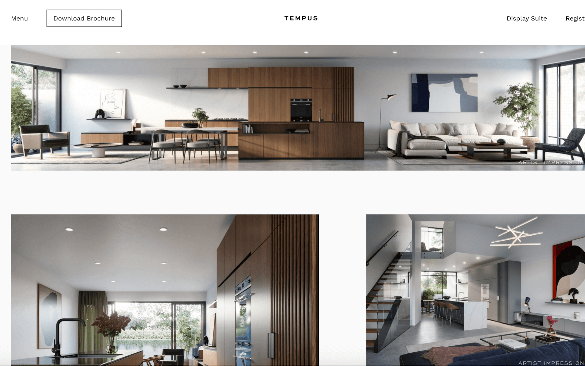 asymmetrical real estate photo grid
