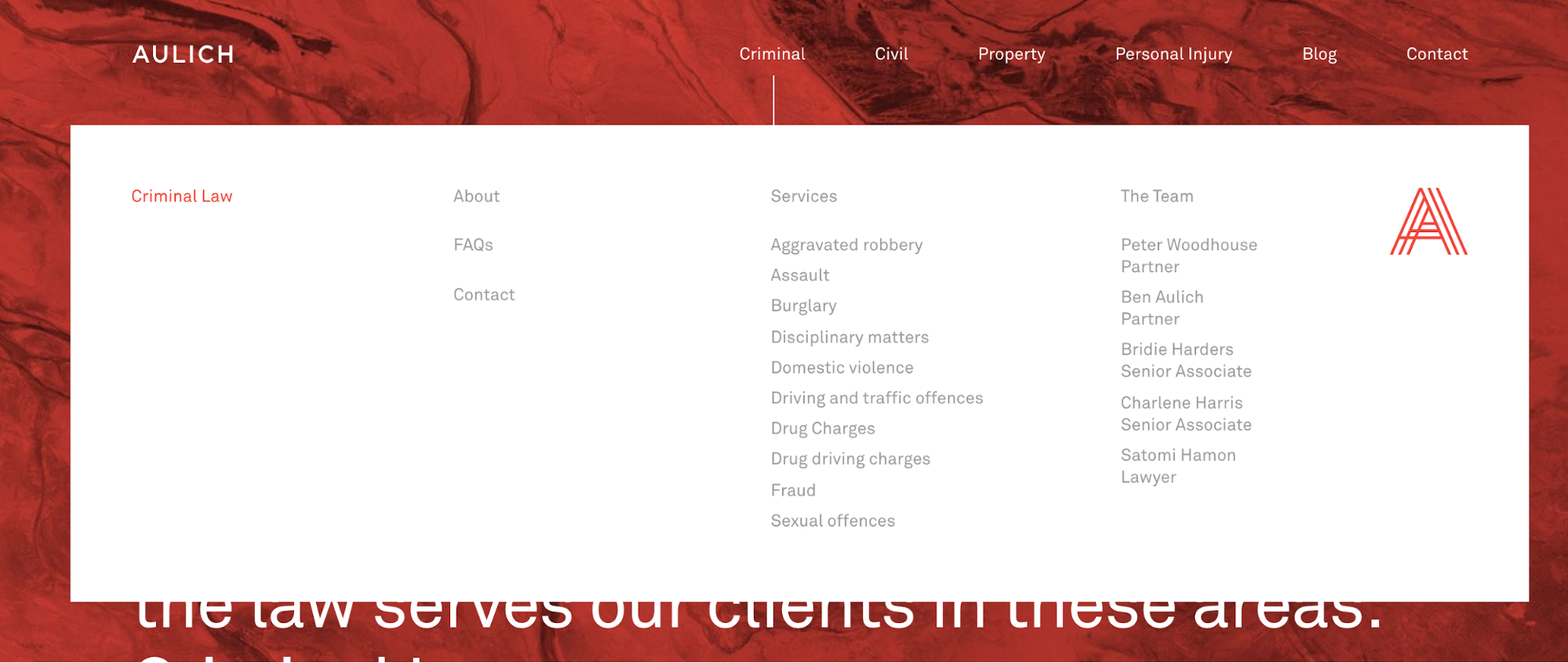 Interactive animated backgrounds make your legal website look professional