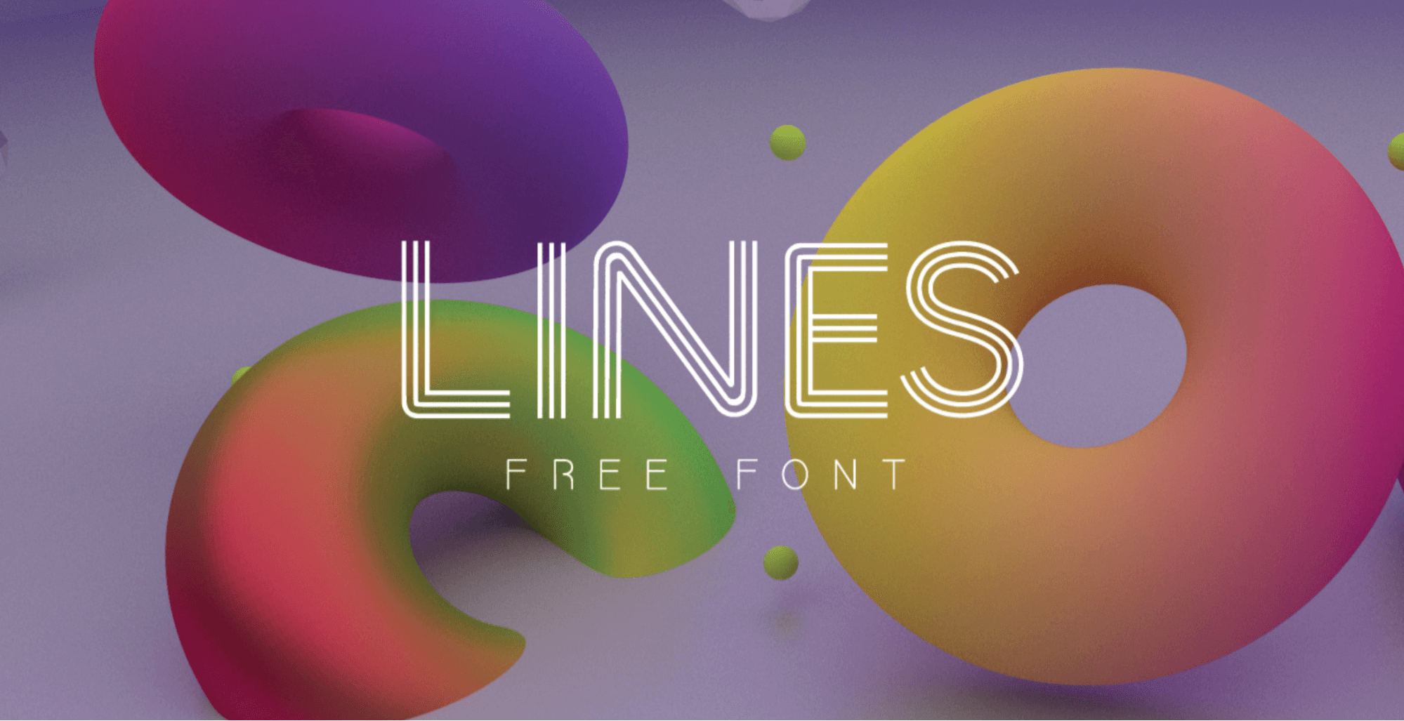Lines free font 